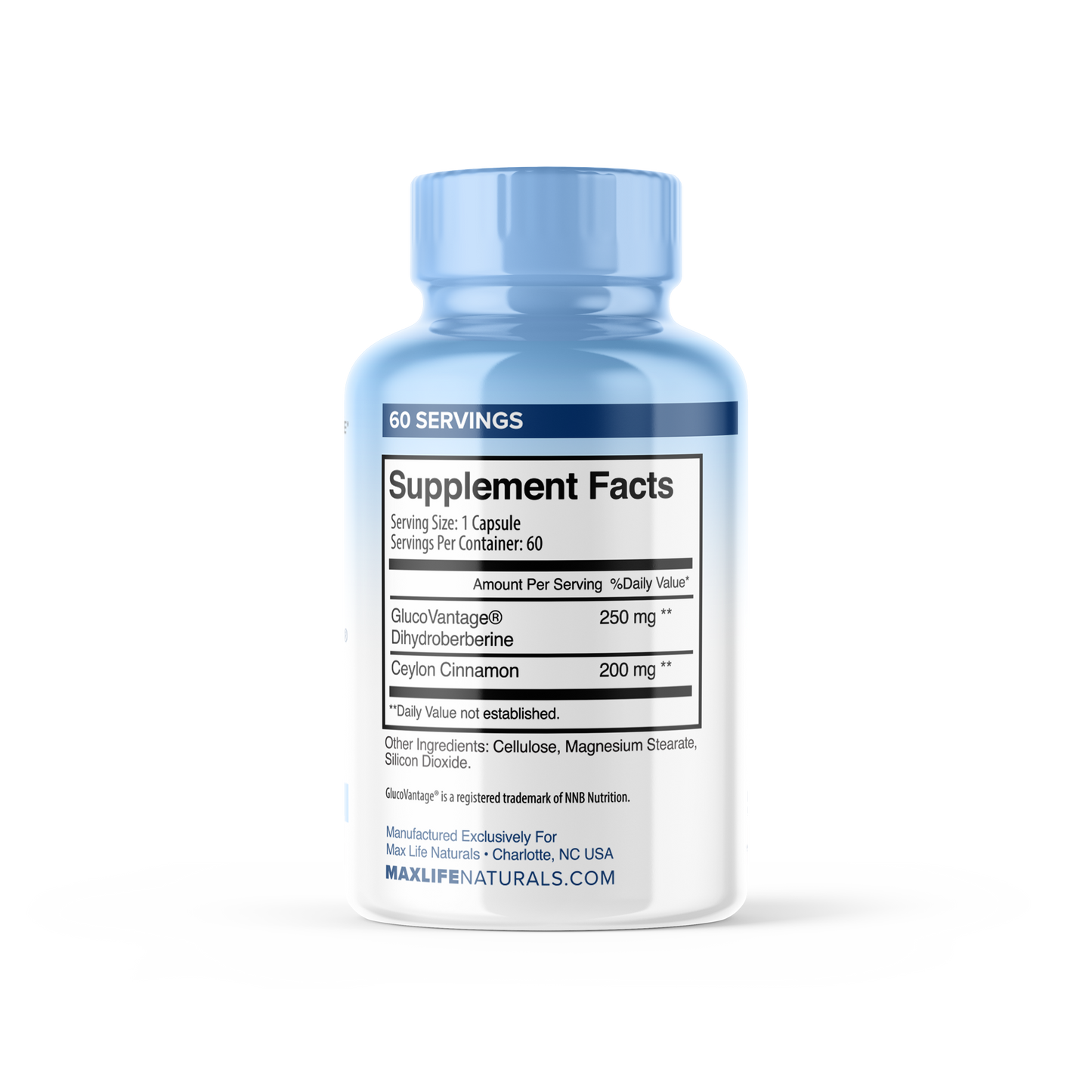 GlucoVantage - Super Berberine (DihydroBerberine) with Ceylon Cinnamon