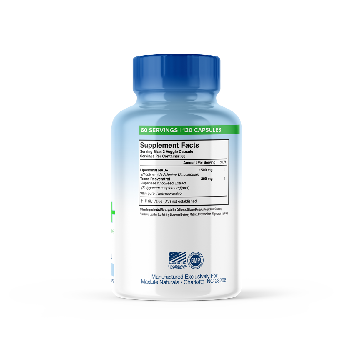 Liposomal NAD+ with Trans-Resveratrol