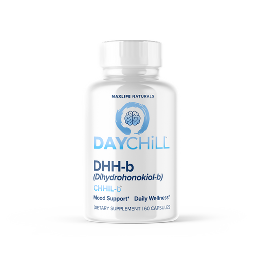 Day Chill™ DHH-B (Dihydrohonokiol-B) Supplement 10mg | Natural Anti-Anxiety & Stress Support – 60 Capsules - Natural Stress Reducing Breakthrough