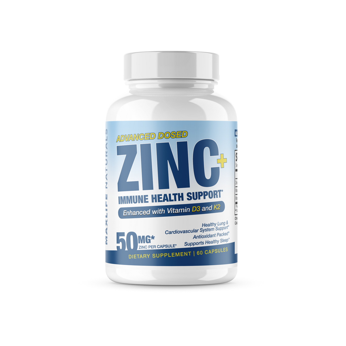 Zinc + D3 + K2 Immune Support