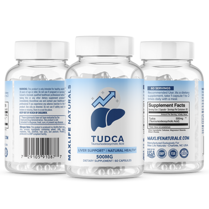 Tudca 500mg 60 Day -  Liver and Nerve Cell Support